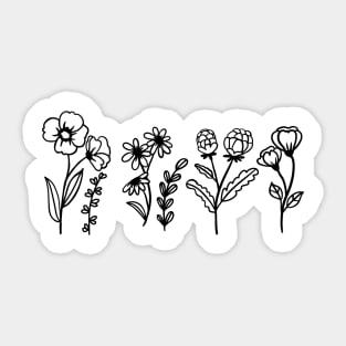 Wildflowers Sticker